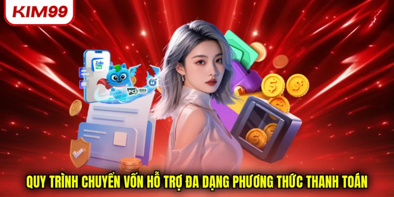 Quy trình chuyển vốn hỗ trợ đa dạng phương thức thanh toán